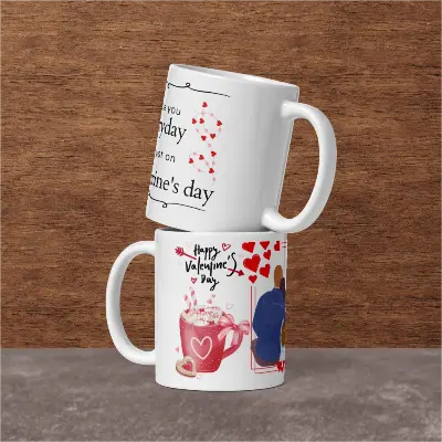 White glossy mug - Valentine Special GiFt - 5